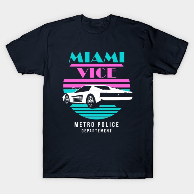 Miami Vice - Police Department T-Shirt by NorthWestDesigns